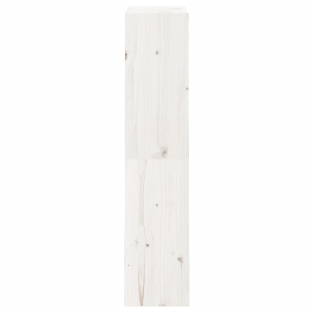 bogreol/rumdeler 60x30x135,5 cm massivt fyrretræ hvid