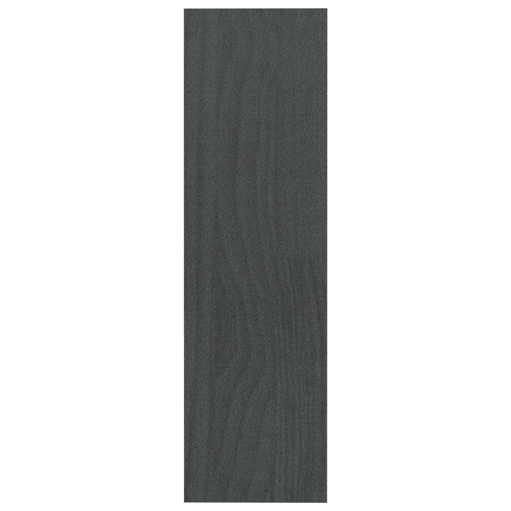 bogreol/rumdeler 100x30x103 cm massivt fyrretræ grå