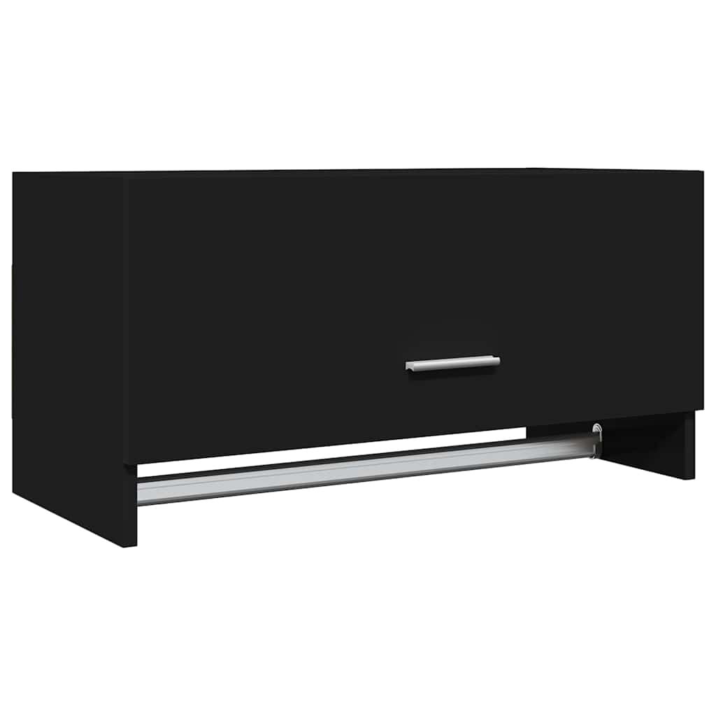garderobe 70x32,5x35 cm konstrueret træ sort
