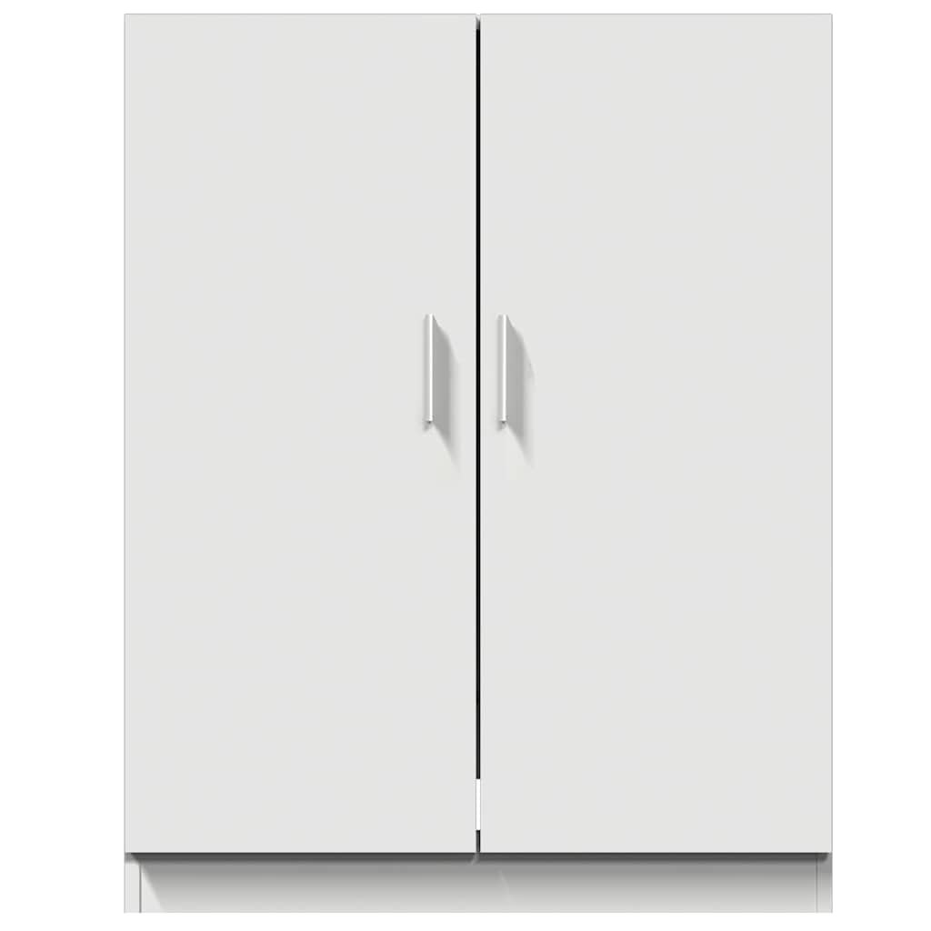 vaskemaskineskab 71x71,5x91,5 cm hvid