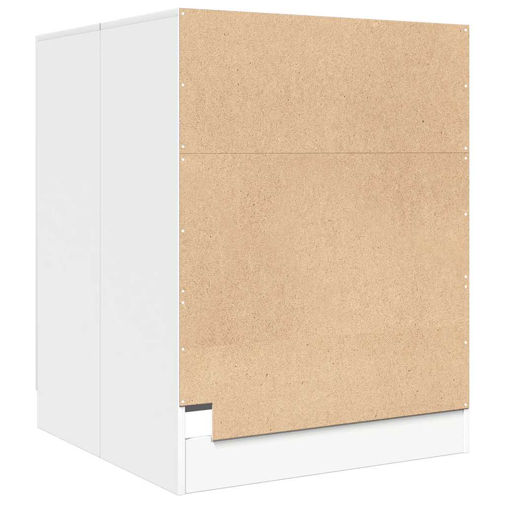 vaskemaskineskab 71x71,5x91,5 cm hvid