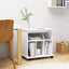 rulleskab 60x45x60 cm konstrueret træ hvid