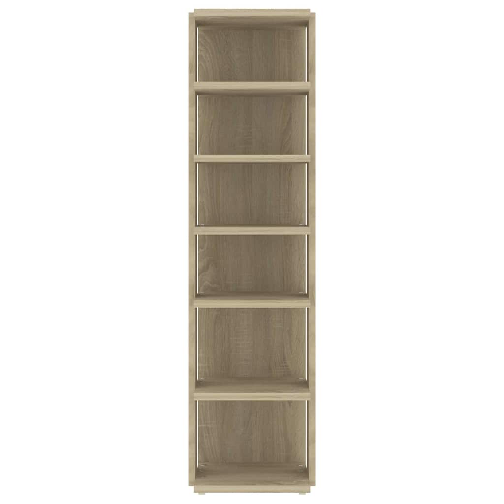 skoskabe 2 stk. 27,5x27x102 cm sonoma-eg