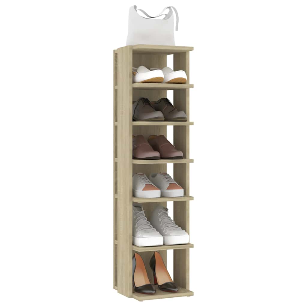 skoskabe 2 stk. 27,5x27x102 cm sonoma-eg