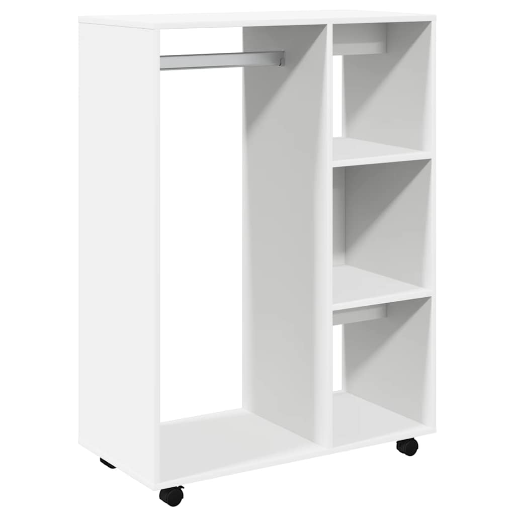 klædeskab 80x40x110 cm konstrueret træ hvid