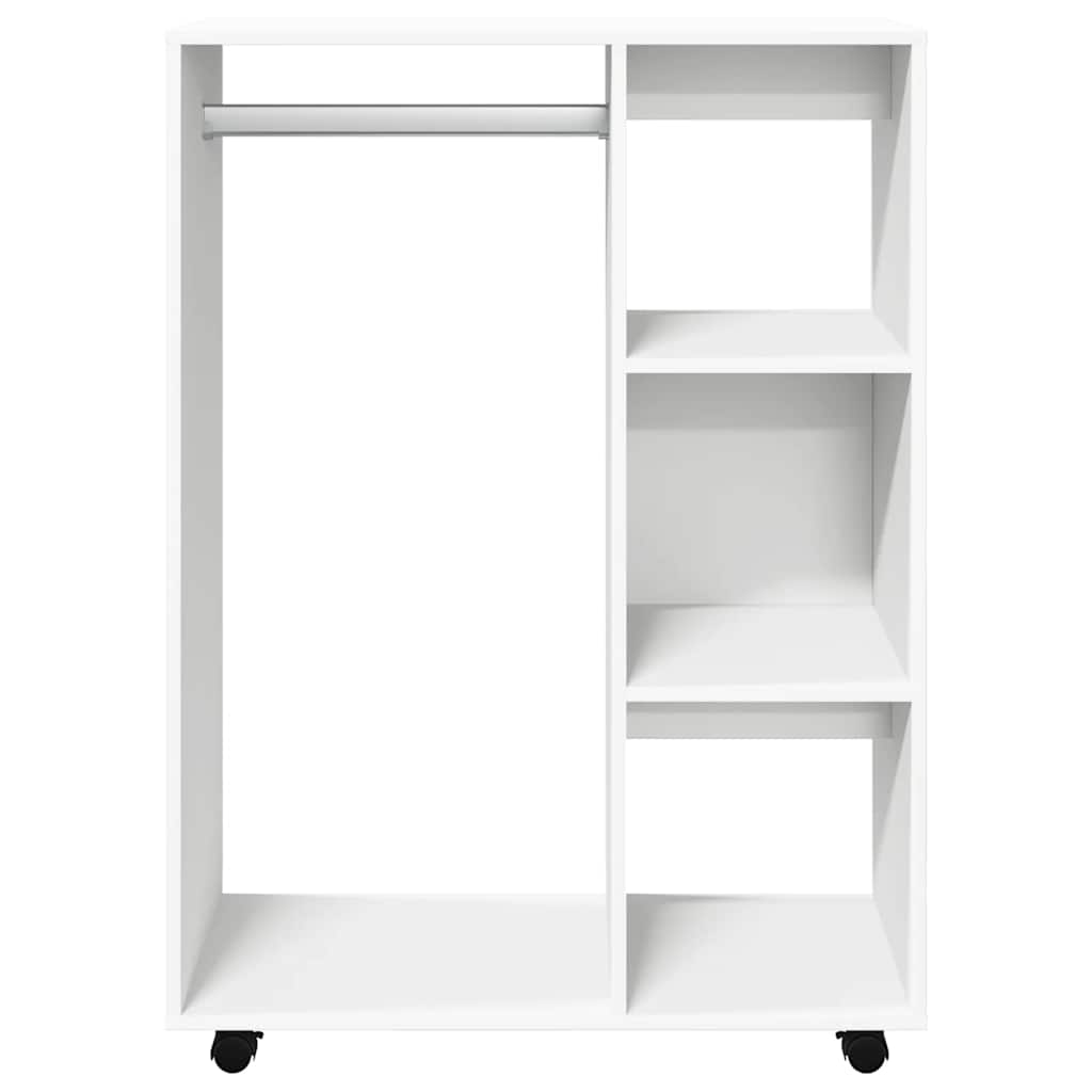 klædeskab 80x40x110 cm konstrueret træ hvid