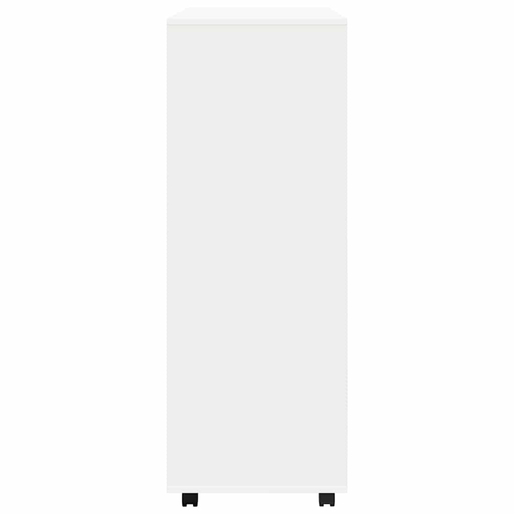 klædeskab 80x40x110 cm konstrueret træ hvid