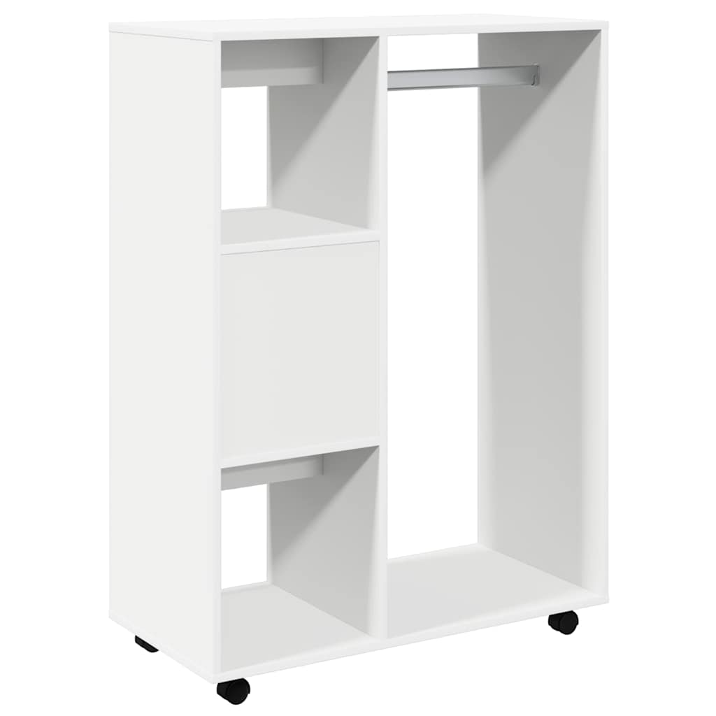 klædeskab 80x40x110 cm konstrueret træ hvid