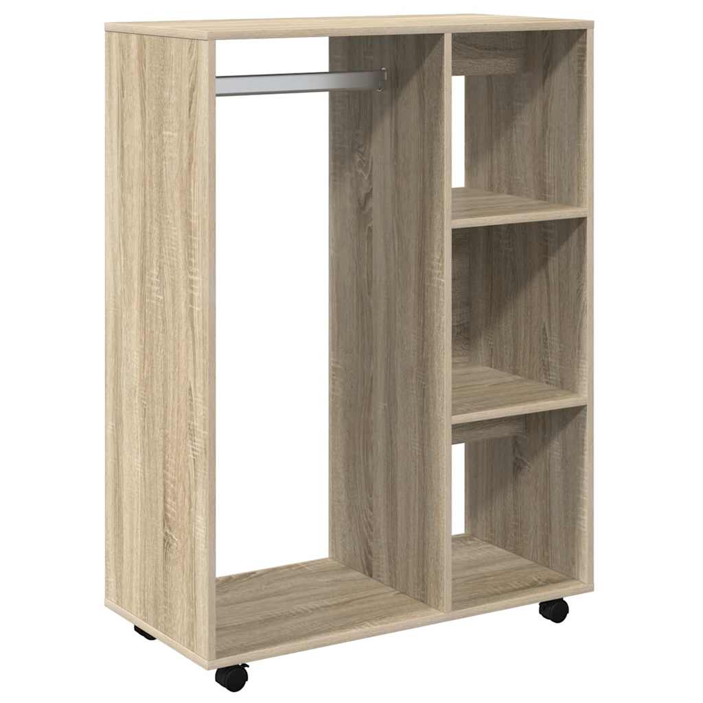 klædeskab 80x40x110 cm konstrueret træ sonoma-eg