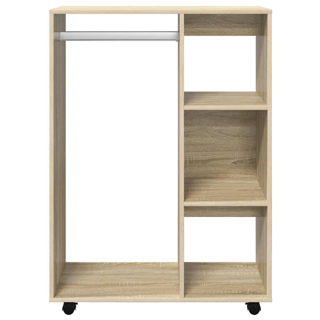klædeskab 80x40x110 cm konstrueret træ sonoma-eg