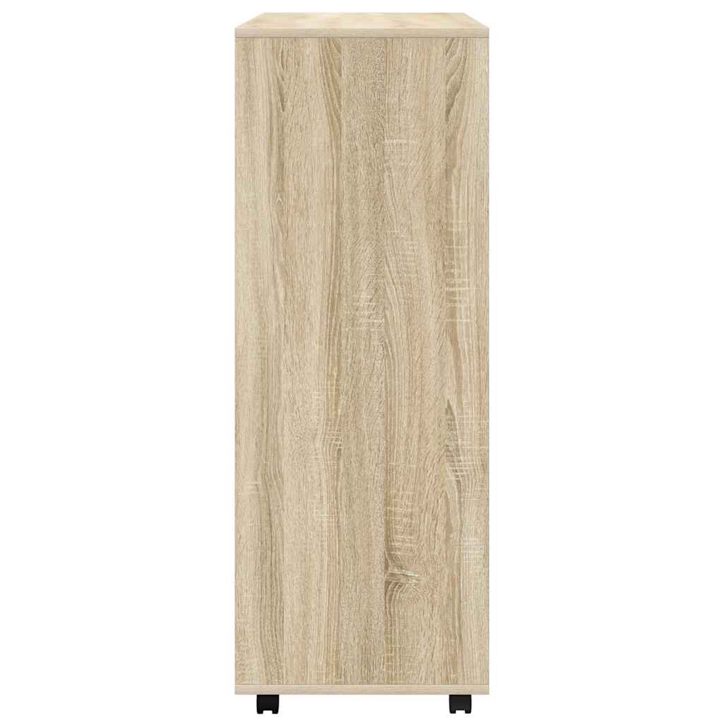 klædeskab 80x40x110 cm konstrueret træ sonoma-eg