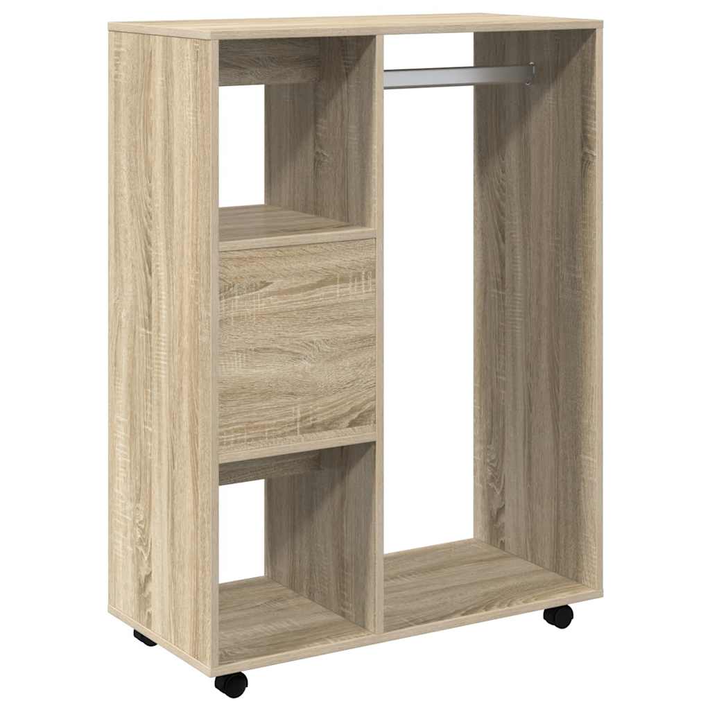 klædeskab 80x40x110 cm konstrueret træ sonoma-eg