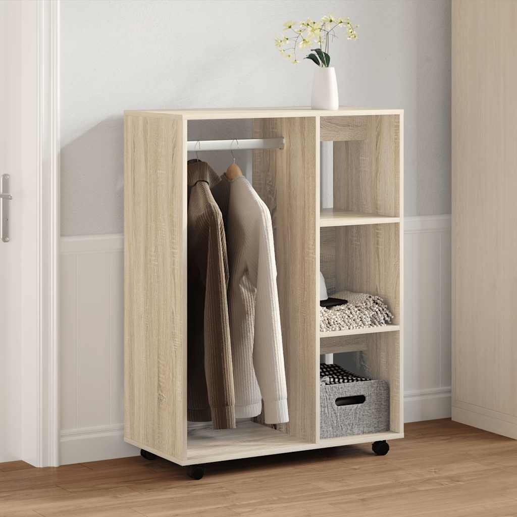 klædeskab 80x40x110 cm konstrueret træ sonoma-eg