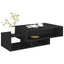 sofabord 105x55x32 cm konstrueret træ sort
