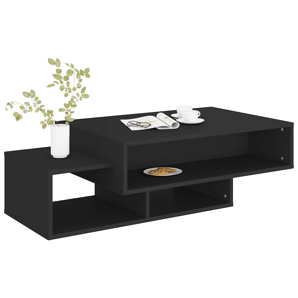 sofabord 105x55x32 cm konstrueret træ sort