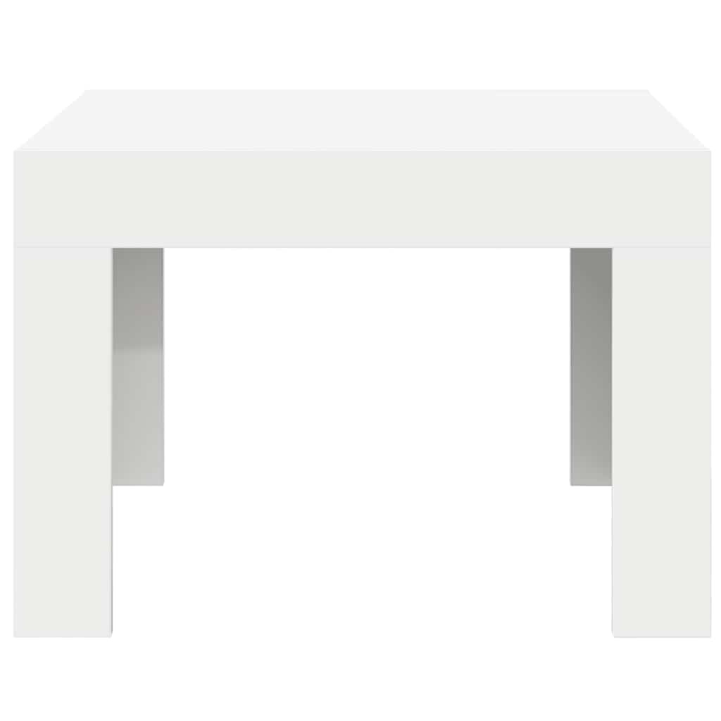 sofabord 50x50x35 cm konstrueret træ hvid