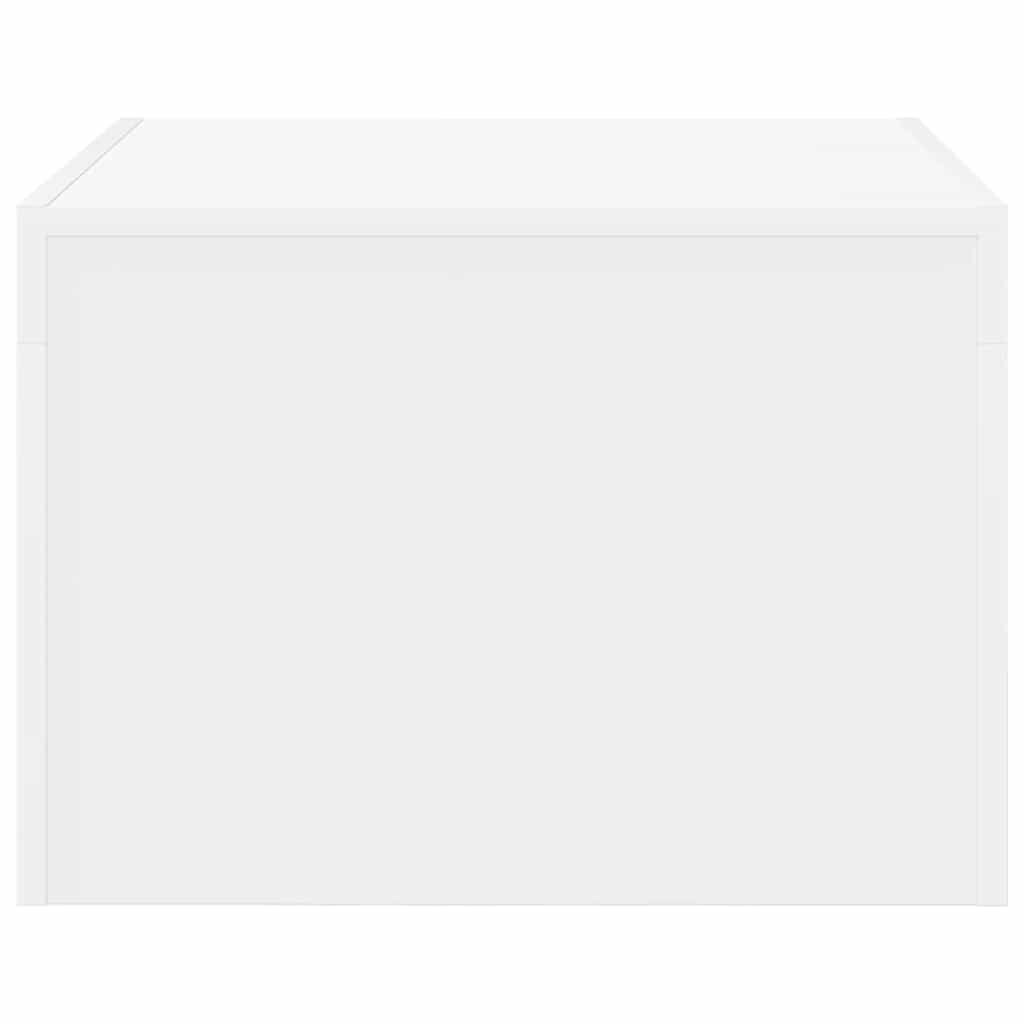 sofabord 50x50x35 cm konstrueret træ hvid