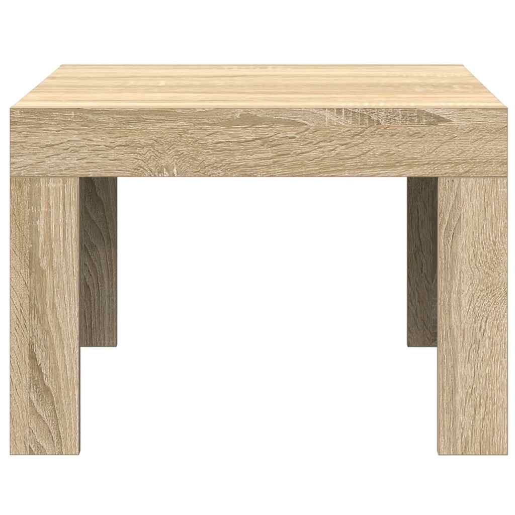 sofabord 50x50x35 cm konstrueret træ sonoma-eg