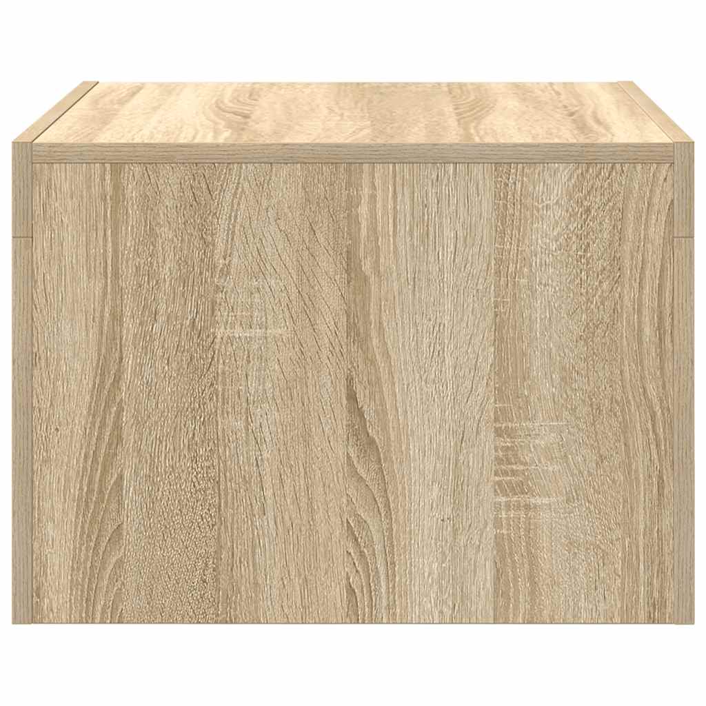 sofabord 50x50x35 cm konstrueret træ sonoma-eg