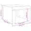 sofabord 50x50x35 cm konstrueret træ sonoma-eg