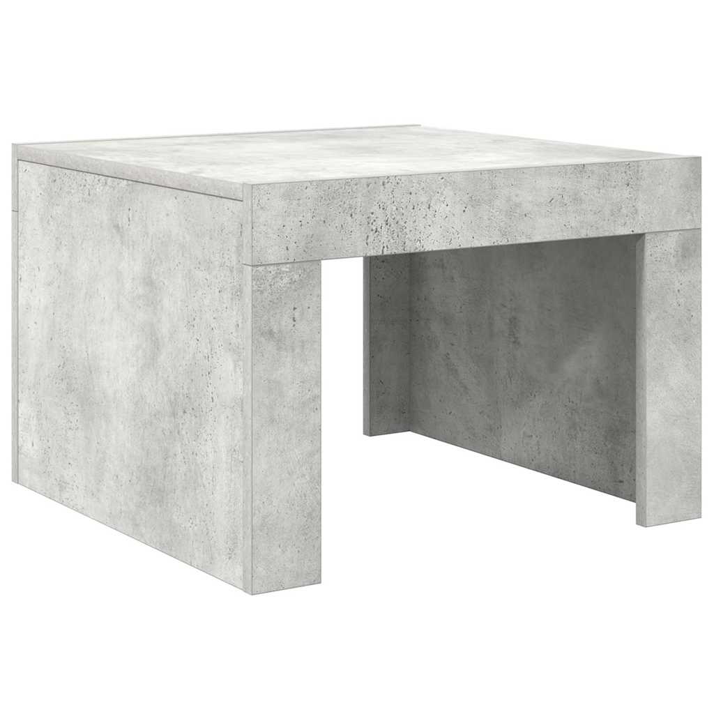 sofabord 50x50x35 cm konstrueret træ betongrå