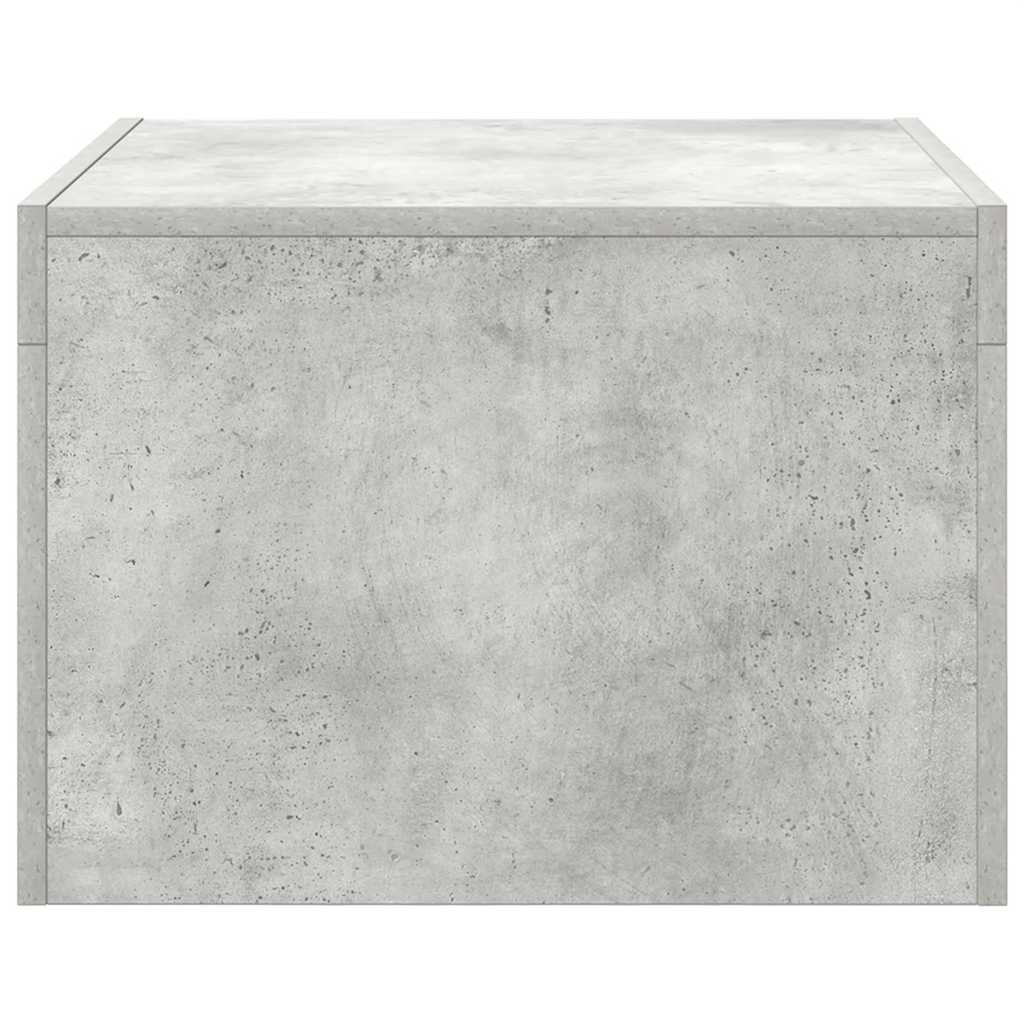 sofabord 50x50x35 cm konstrueret træ betongrå