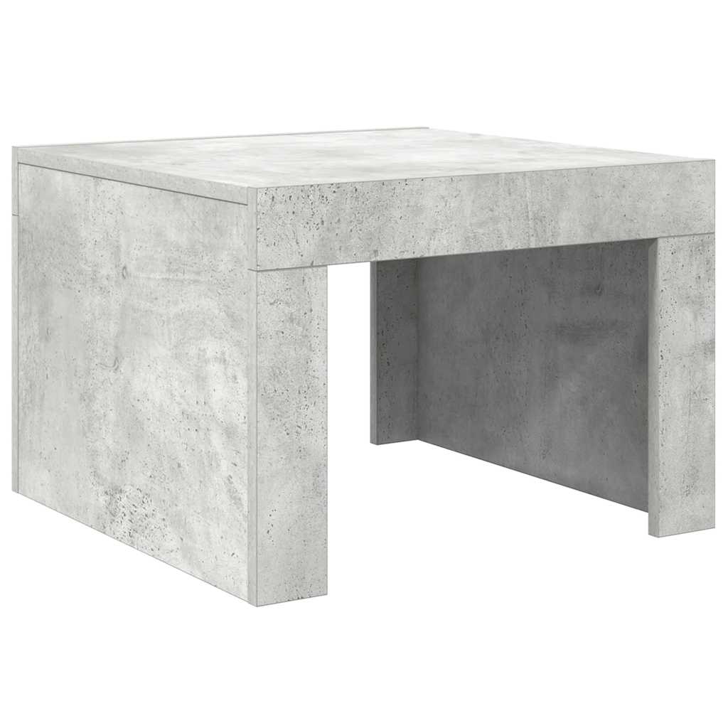 sofabord 50x50x35 cm konstrueret træ betongrå