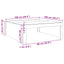 sofabord 100x100x35 cm konstrueret træ sort