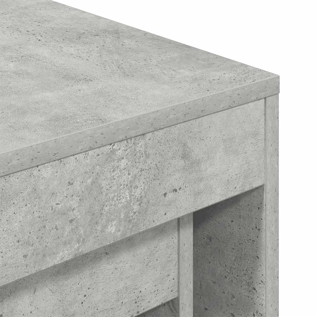 indskudsborde 3 stk. konstrueret træ betongrå