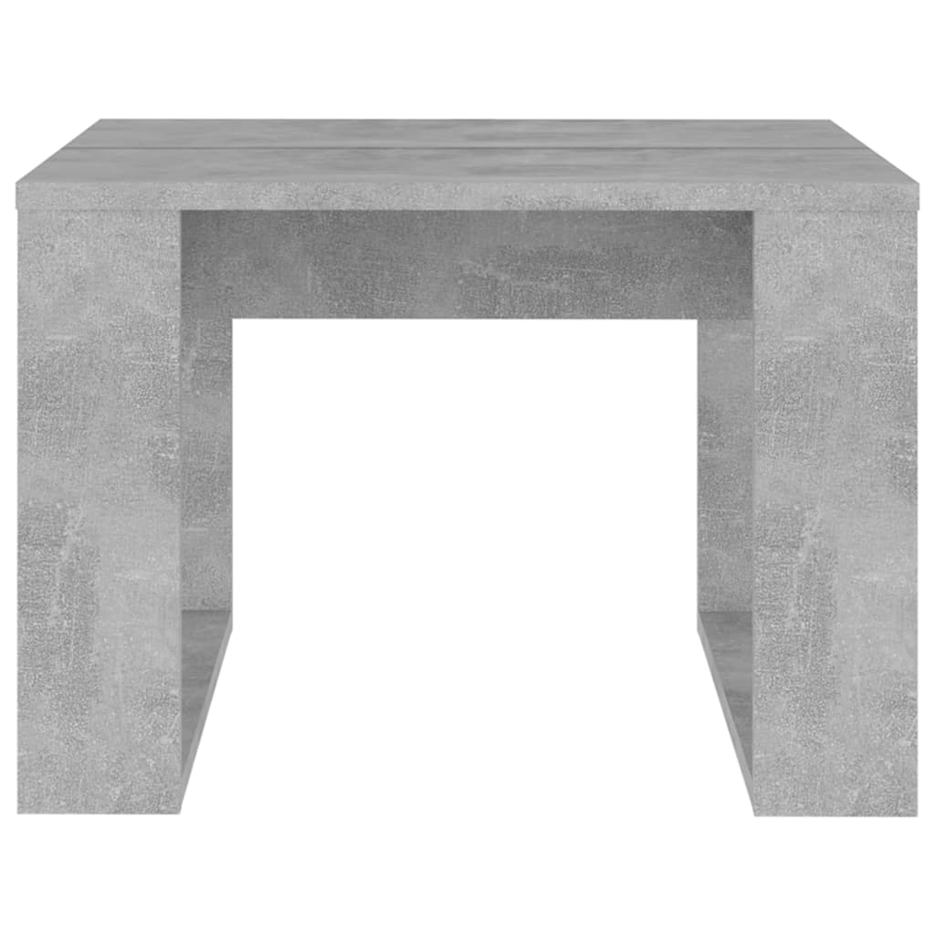 sidebord 50x50x35 cm konstrueret træ betongrå