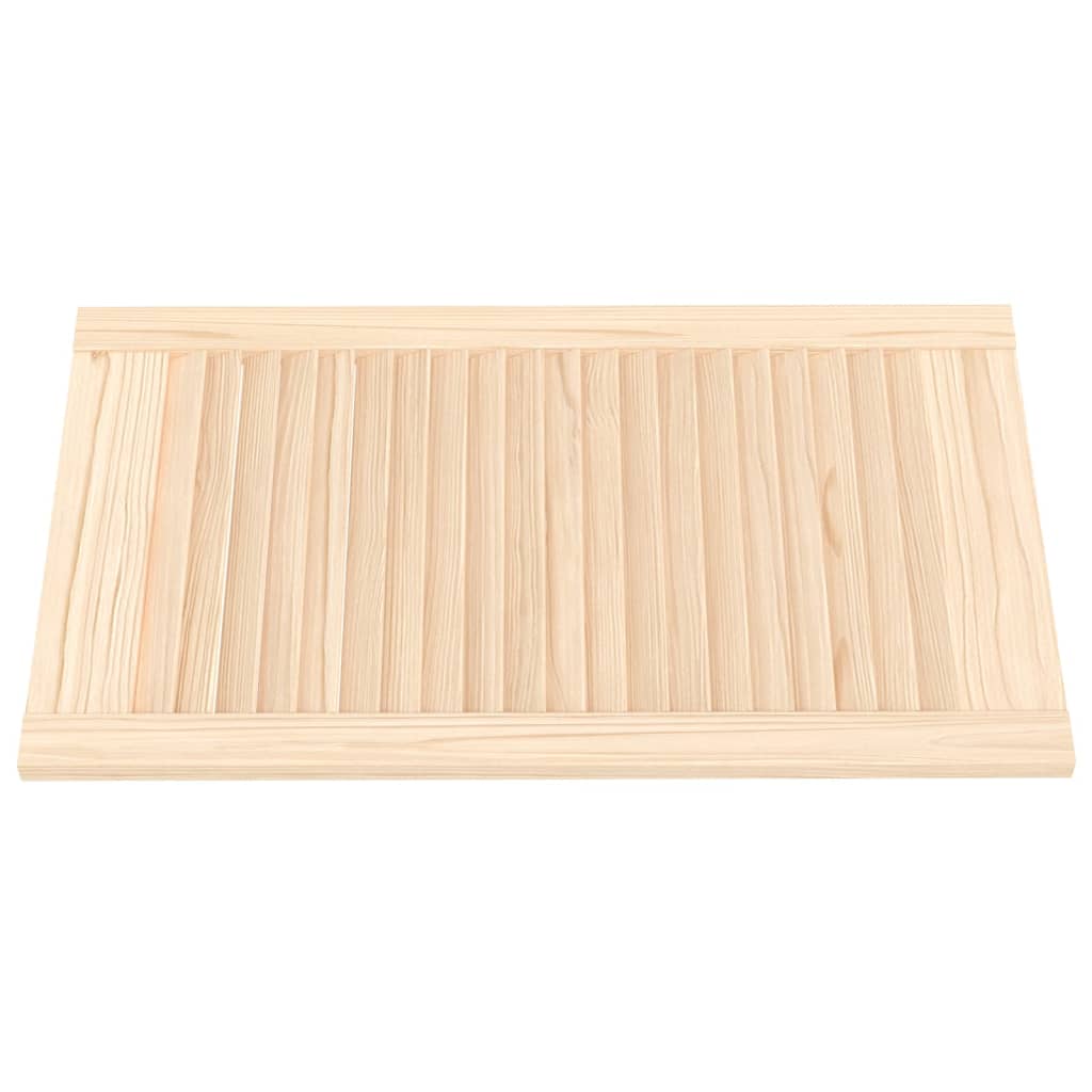 Louvrede døre 4 stk. Naturfarvet 69 x 49,4 cm Massivt fyrretræ