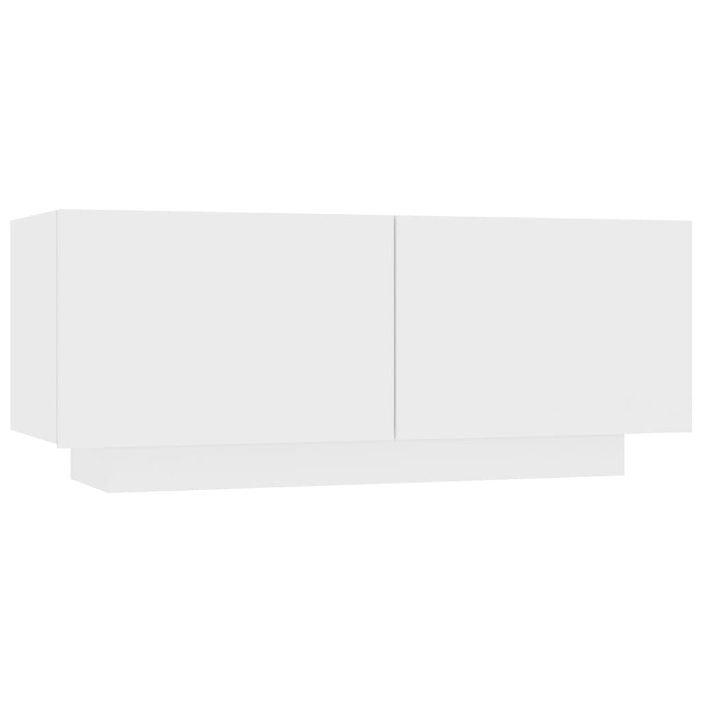 sengeskab 100x35x40 cm konstrueret træ hvid