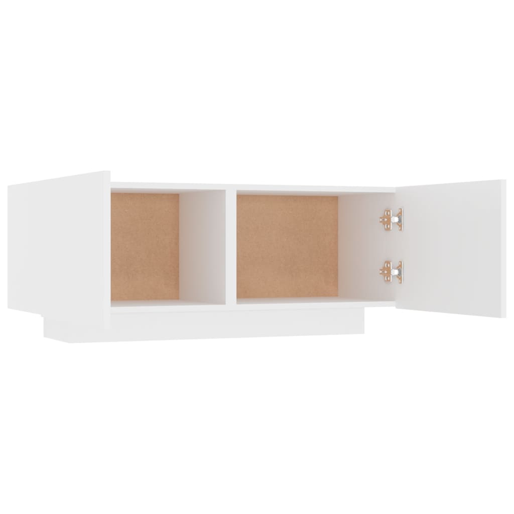sengeskab 100x35x40 cm konstrueret træ hvid