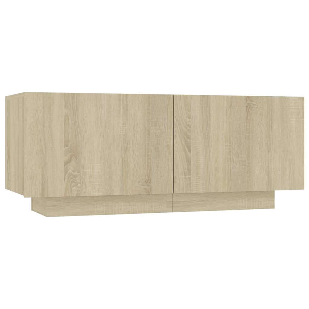 sengeskab 100x35x40 cm konstrueret træ sonoma-eg