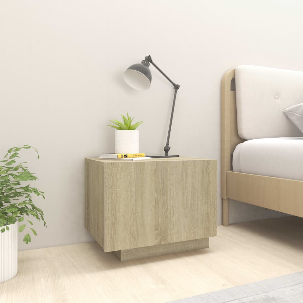 sengeskab 100x35x40 cm konstrueret træ sonoma-eg