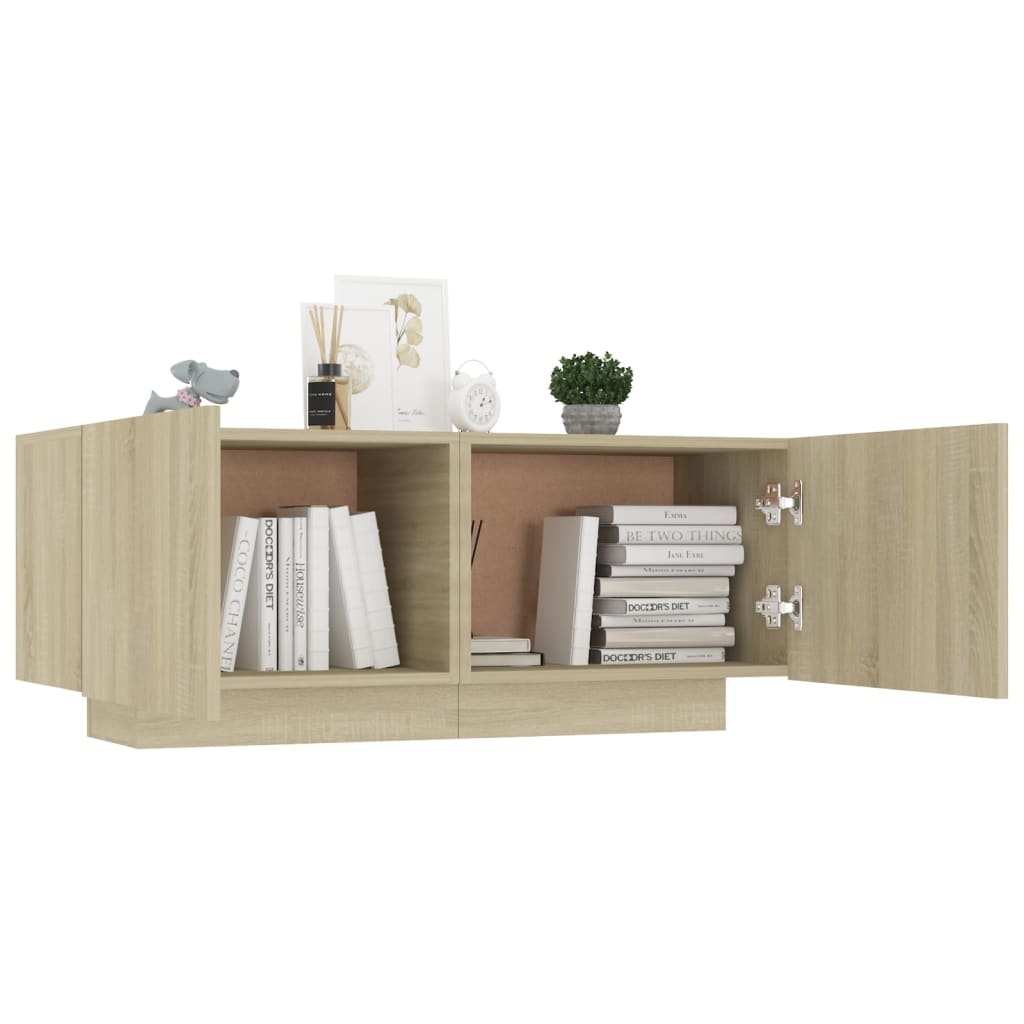 sengeskab 100x35x40 cm konstrueret træ sonoma-eg