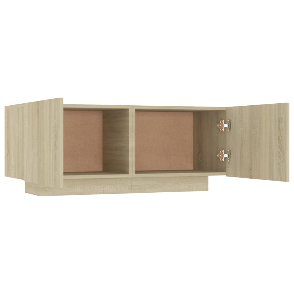 sengeskab 100x35x40 cm konstrueret træ sonoma-eg