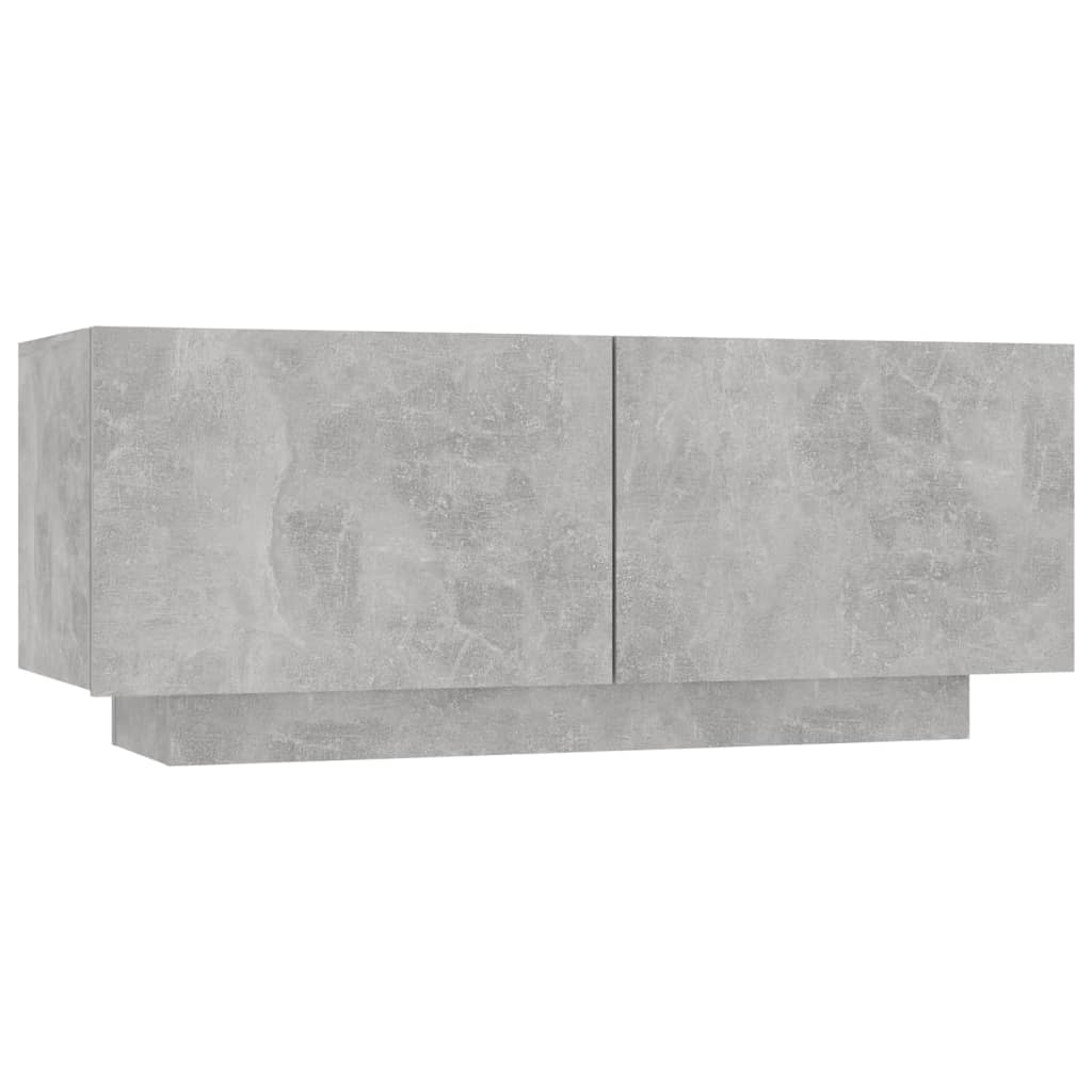 sengeskab 100x35x40 cm konstrueret træ betongrå