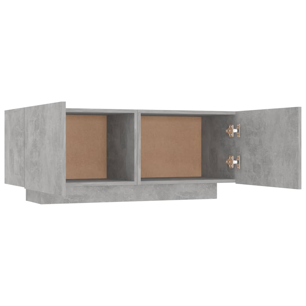 sengeskab 100x35x40 cm konstrueret træ betongrå