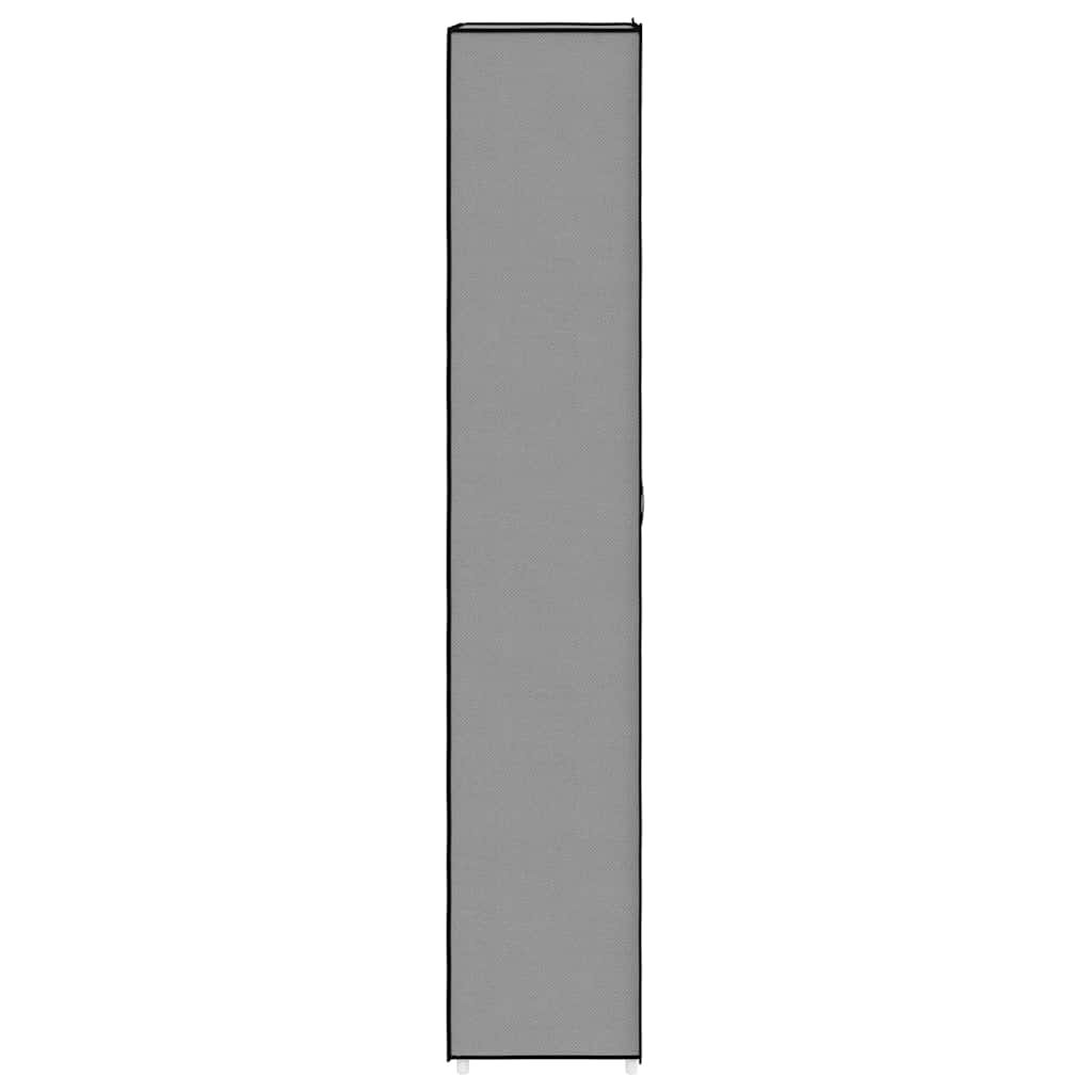 skoskab 60x30x166 stof grå