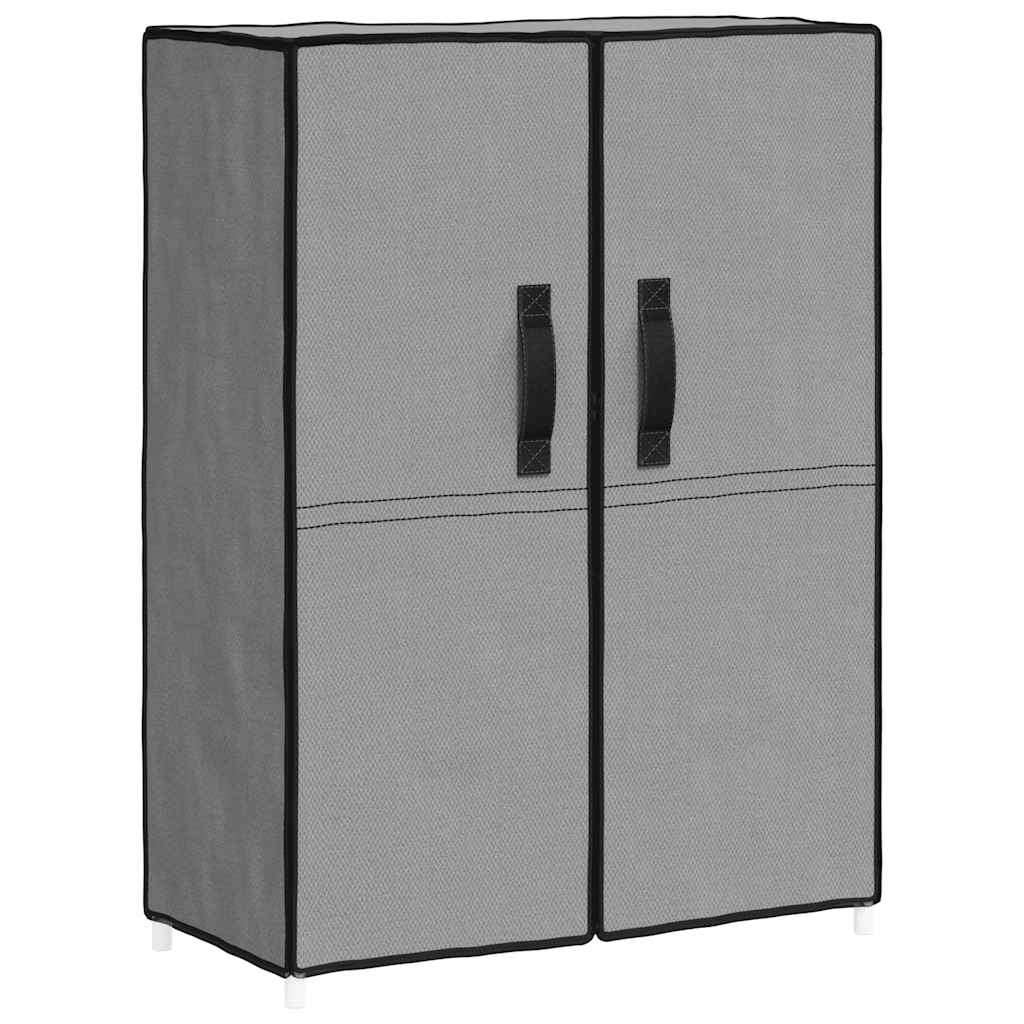 skoskab 60x28x90 stof grå