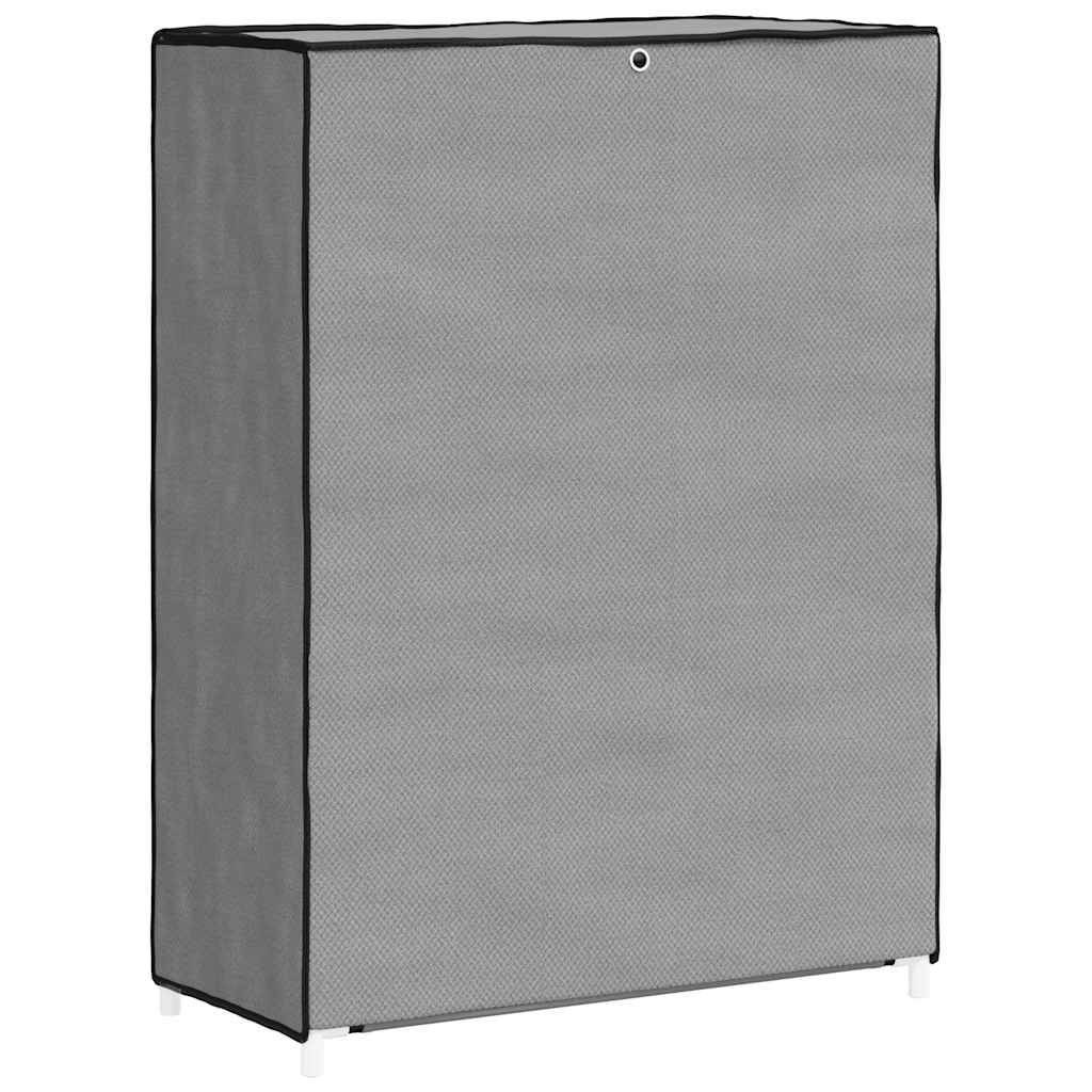 skoskab 60x28x90 stof grå