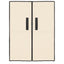 skoskab 60x28x90 stof cremefarvet