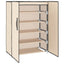 skoskab 60x28x90 stof cremefarvet