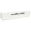 tv-skab med LED-lys 200x35x40 cm hvid