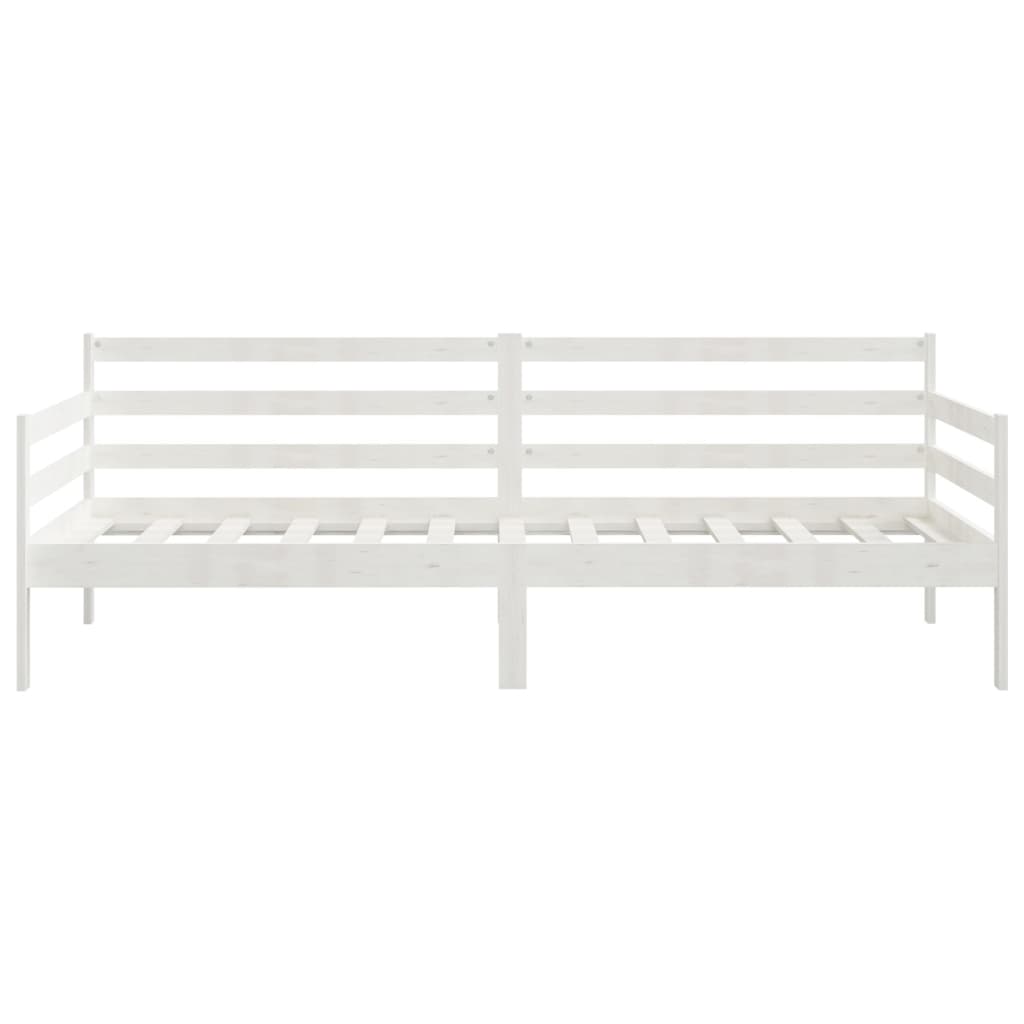 daybed 90x200 cm massivt fyrretræ hvid