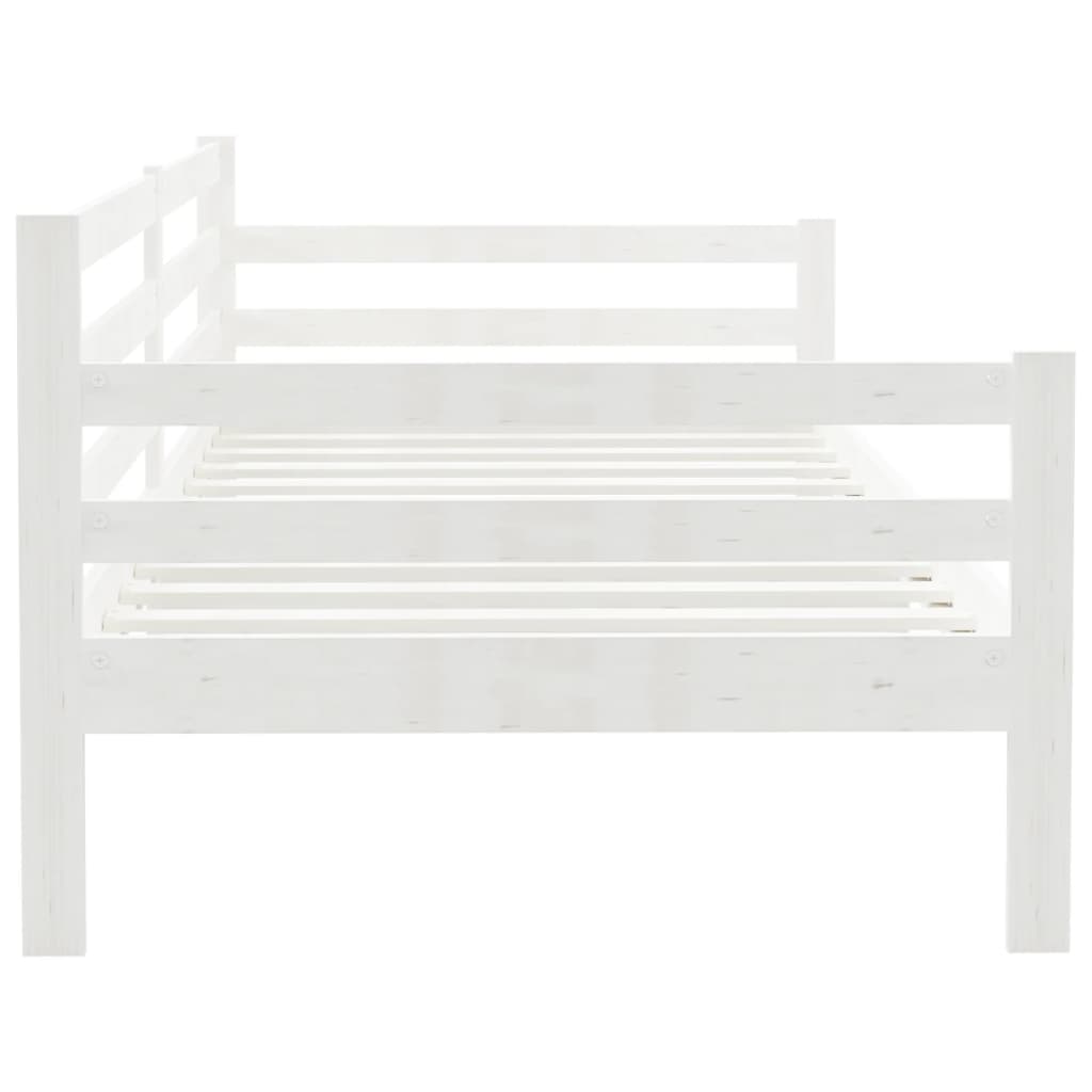 daybed 90x200 cm massivt fyrretræ hvid