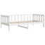 daybed 90x200 cm massivt fyrretræ hvid