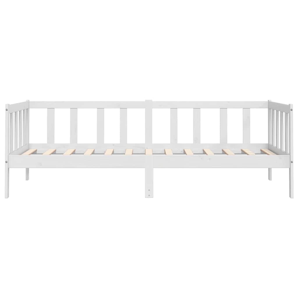 daybed 90x200 cm massivt fyrretræ hvid