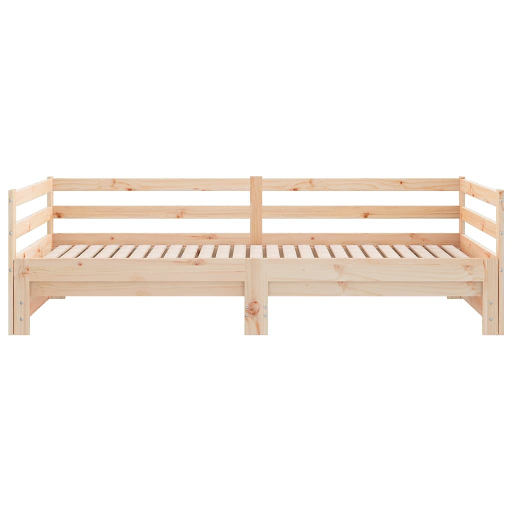 daybed med udtræk 2x(90x200) cm massivt fyrretræ